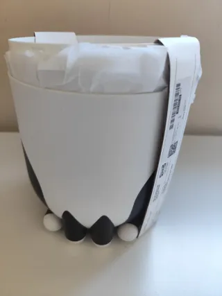 Contenedor Almacenaje Gato Negro Blanco