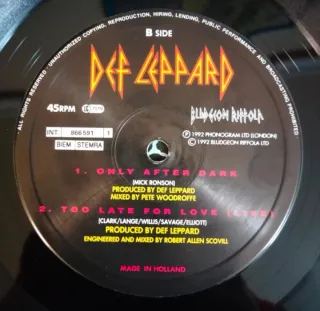 Vinilo 1992 Def Leppard Let's Get Rocked hard rock