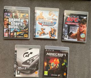 Lote Juegos PS3: GTA V, UFC, GT, Virtua tenis