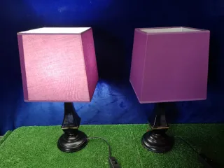 Pareja de lámparas de mesa vintage