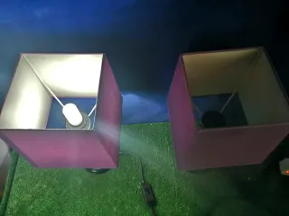 Pareja de lámparas de mesa vintage