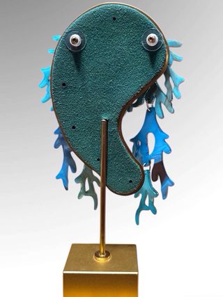 Orecchini corallo blu e turchese