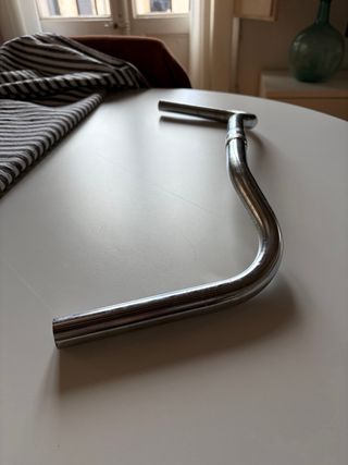 Manillar bicicleta paseo cromado