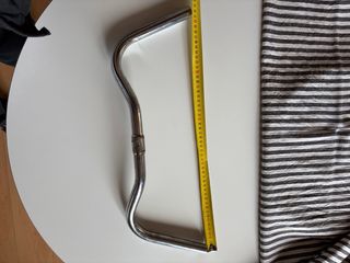 Manillar bicicleta paseo cromado