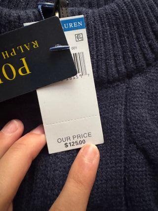 Polo Ralph Lauren Suéter Cable Knit Talla S