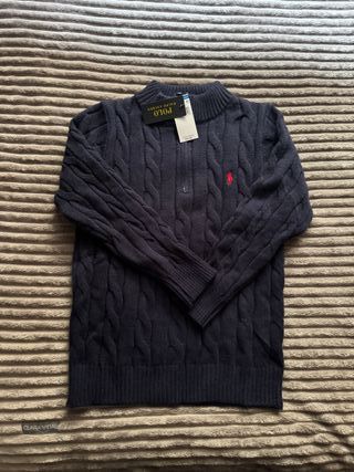 Polo Ralph Lauren Suéter Cable Knit Talla S
