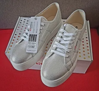 Zapatillas Superga Plata Mujer