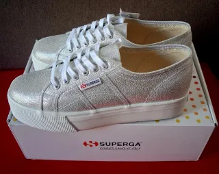 Zapatillas Superga Plata Mujer