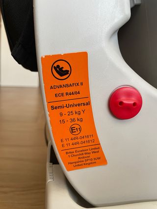 Silla Coche Britax Römer Grupos 1-2-3