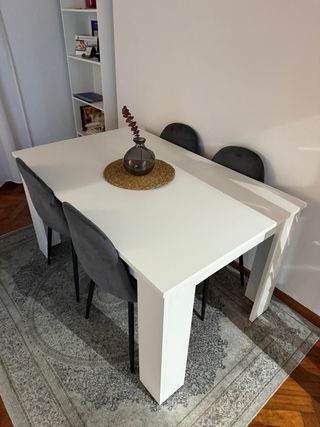 Sillas Comedor Terciopelo Glamm Grises