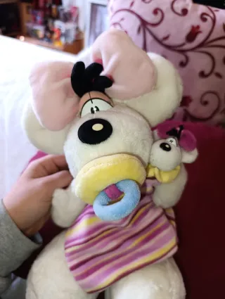 Peluche Diddlina Vintage Baby con Ciuccio e Doudou