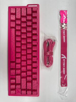 Teclado Mecánico Magnético Attack Shark Rosa