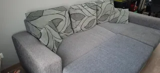 Sofá Chaise Longue Gris