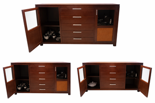 Mesa Comedor 6 Sillas y Mueble para almacenamiento