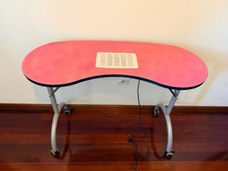 Mesa manicura plegable con aspirador