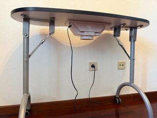 Mesa manicura plegable con aspirador