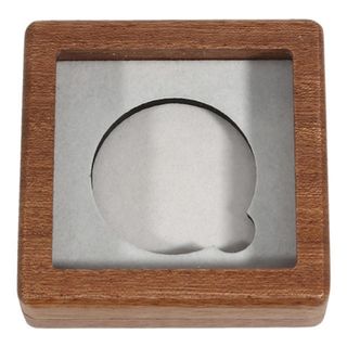 2×10! 2 ESTUCHES DE MADERA PARA MONEDAS