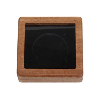 2×10! 2 ESTUCHES DE MADERA PARA MONEDAS