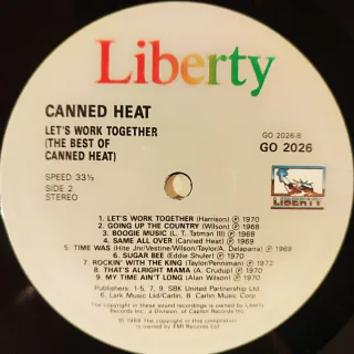 Vinilo Canned Heat - Let's Work Together