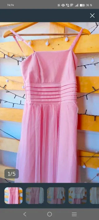 Conjunto rosa y blanco para boda