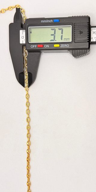 Cadena Calabrote de oro de 18k, 22.24 g, 61.5 cm.