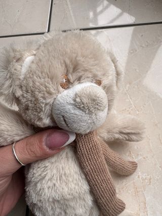 Orsetto peluche morbido con sciarpa