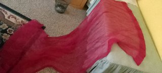 Tenda velata trasparente fucsia 144x264cm