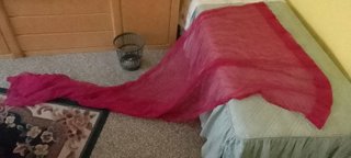 Tenda velata trasparente fucsia 144x264cm