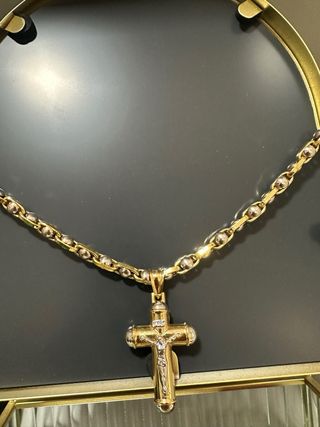 Cadena Forzada 18K, Dos OROS. 43g 60 CM.