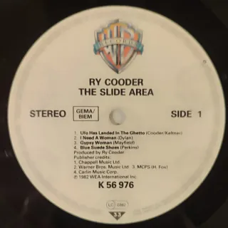 Ry Cooder The Slide Area Vinilo