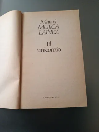 Libro de manuel Mújica Laínez: El unicornio