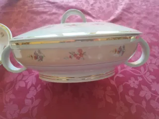 Vajilla porcelana francesa floral