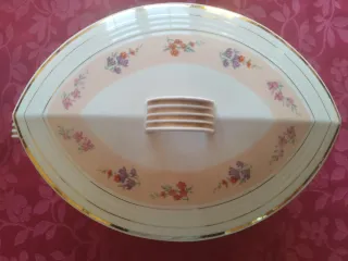 Vajilla porcelana francesa floral