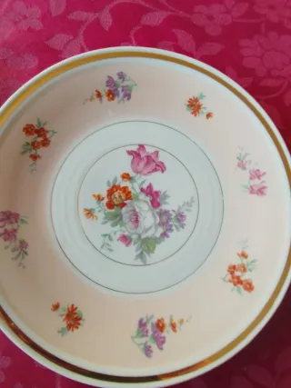 Vajilla porcelana francesa floral