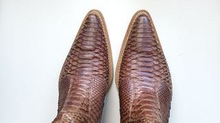 Stivaletti ARTIGIANALE Pelle Marrone N.42 Made in
