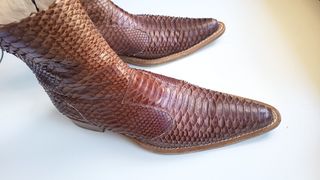 Stivaletti ARTIGIANALE Pelle Marrone N.42 Made in