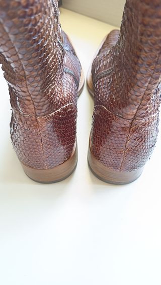 Stivaletti ARTIGIANALE Pelle Marrone N.42 Made in