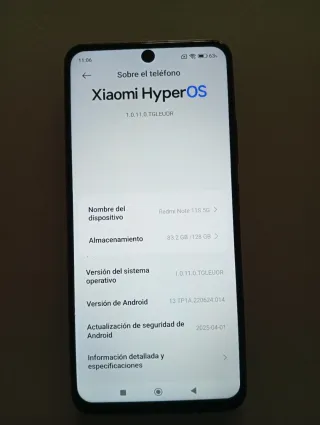 Xiaomi Redmi Note 11S 5G 128GB Nero