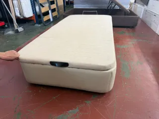 Colchón Visco 90x190 y Canapé Beige