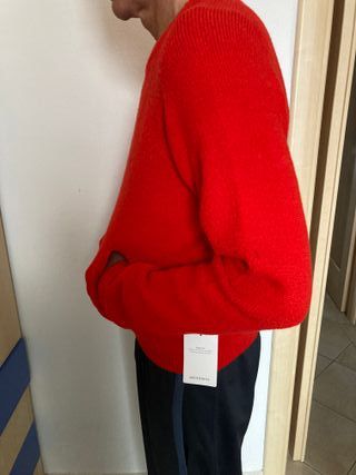 Acne Studios Maglione Rosso Cotone