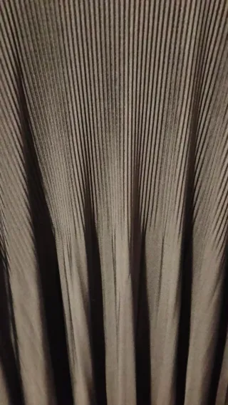 Camisa/vestido verde plisada manga larga talla úni