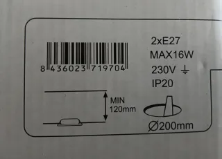 Focos de techo empotrables
