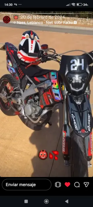Moto 49cc Supermotard con piezas de fábrica