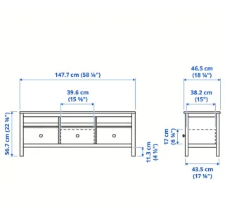 Mueble TV Ikea Hemnes Madera