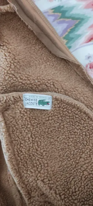 Cazadora Lacoste Hombre Beige/Marrón