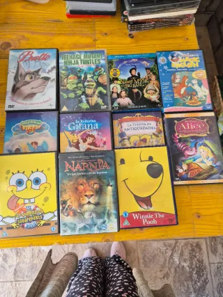 Lote 10 Películas DVD Animadas y Familia