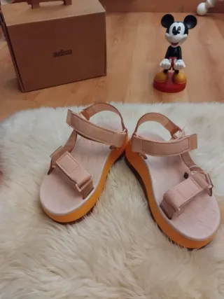 Sandalias Melissa Plataforma Rosas