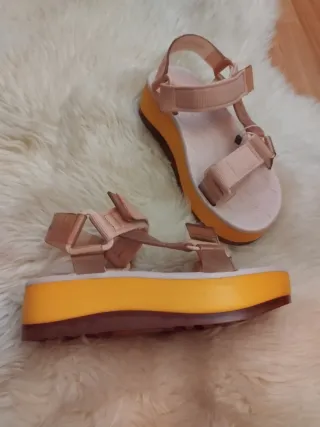 Sandalias Melissa Plataforma Rosas