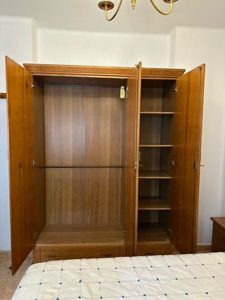 Dormitorio completo madera