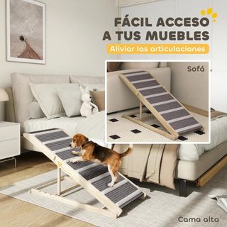 Rampa para Perros Plegable y Altura Ajustable